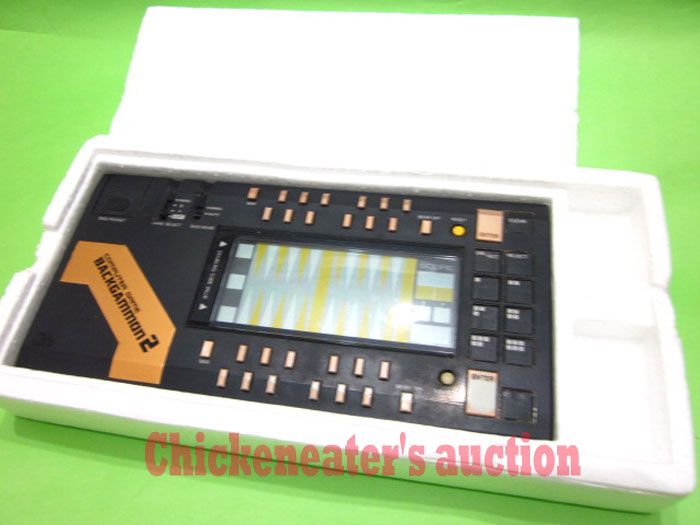 GAKKEN BACKGAMMON 2 ELECTRONIC HANDHELD GAME *BOXED* COMPUTER GAME