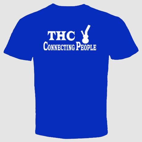 Weed T Shirt Marijuana Cannabis THC Connecting People Grass Pot Dope