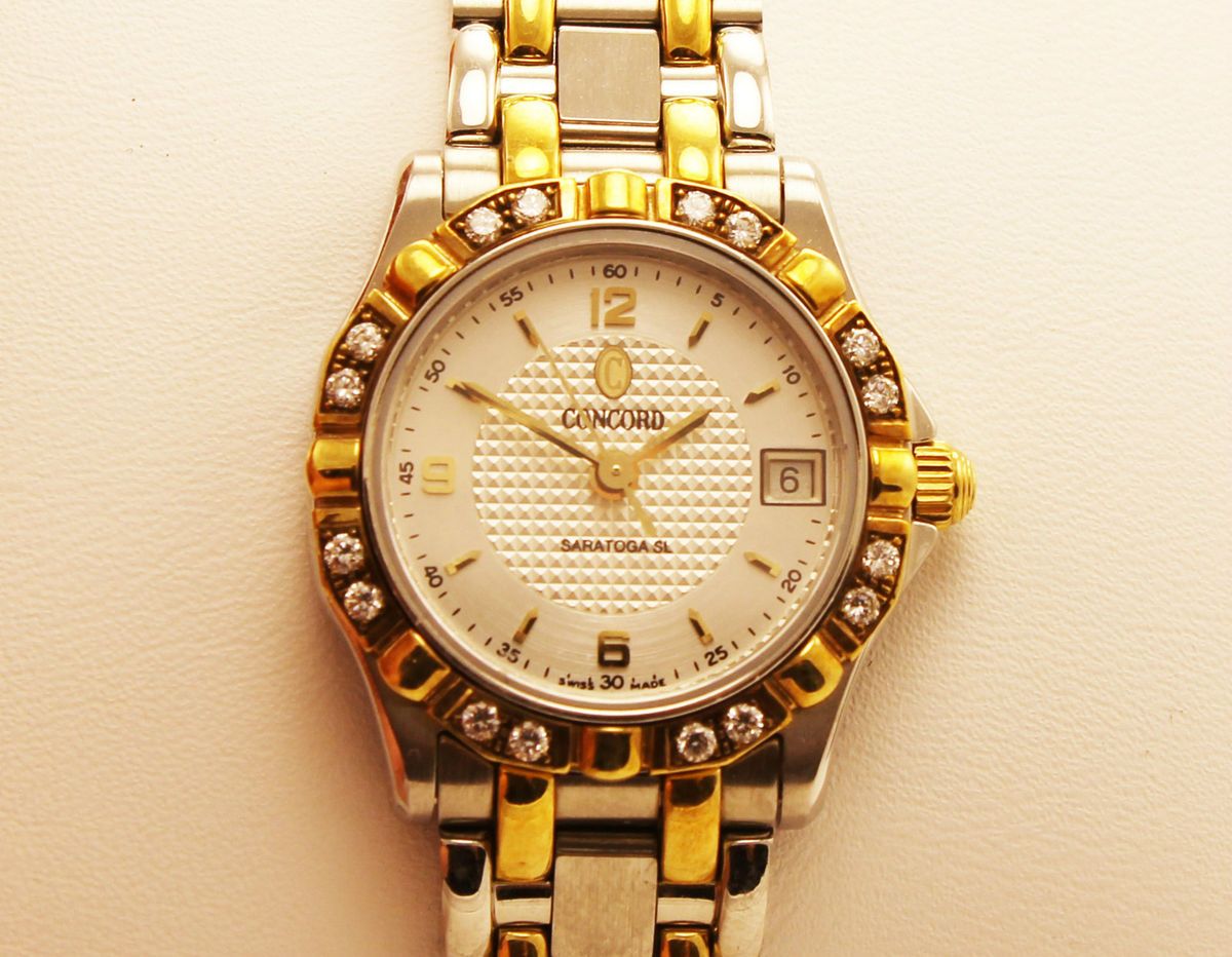 CONCORD SARATOGA SL DIAMOD GOLD/STAILESS STEEL WOMENS WATCH