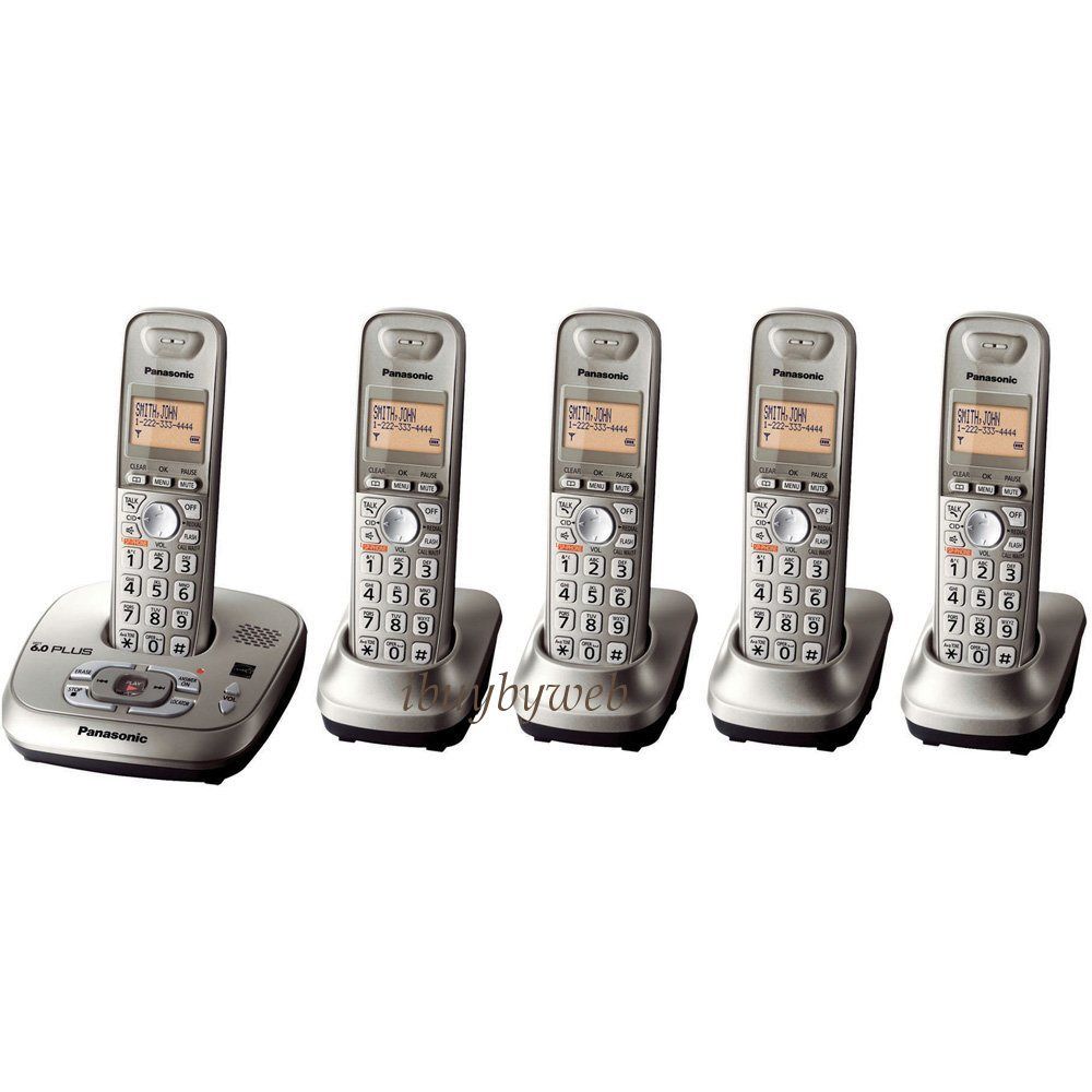 panasonic kx tg4025n dect 6 0 5 cordless phones dect 6 0 plus dect