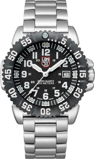 New Luminox Colormark Stainless Steel Bracelet Watch 3152