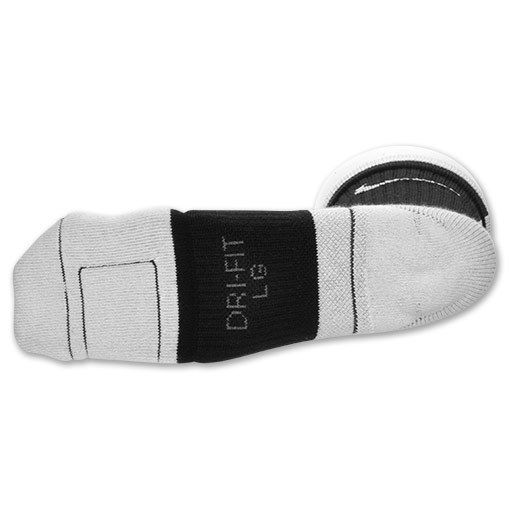 Nike Elite 2 Layer Basketball Crew Socks Black/White 