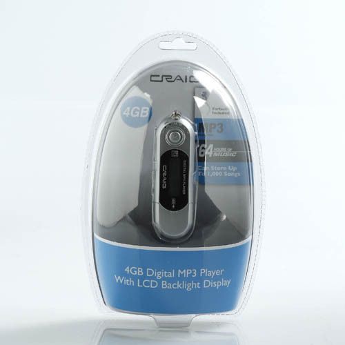 Craig 4GB Digital  Player with LCD Backlight Display