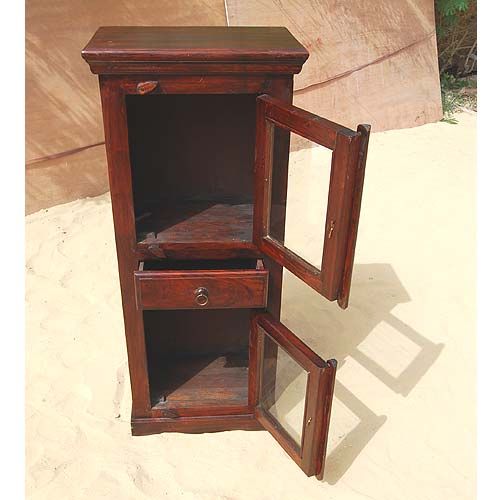 Contemporary Kitchen Corner Cabinet Storage Cupboard Solid Rosewood