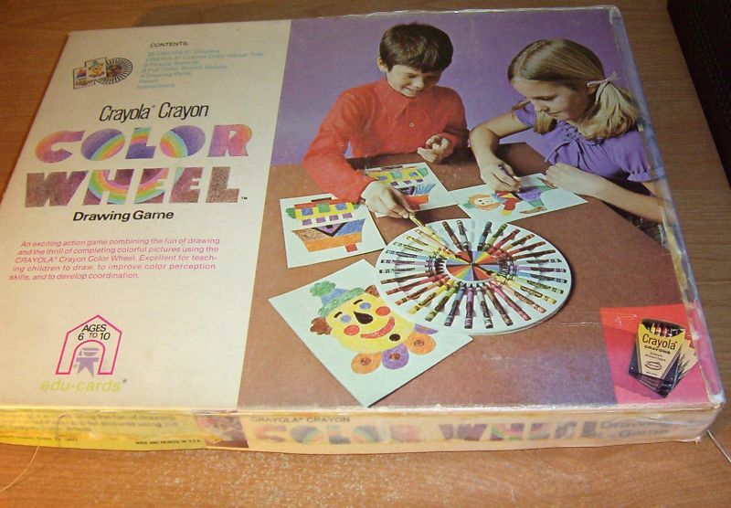 Vintage 1974 Crayola Color Wheel Drawing Game on PopScreen