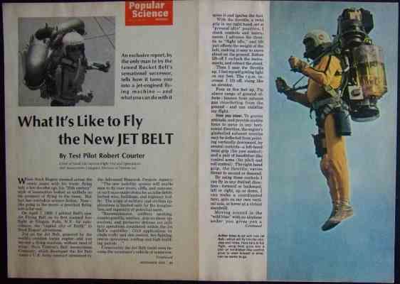  more great items jet pack rocket belt 1969 test pilot courter article