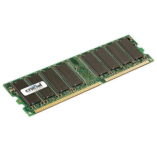 Crucial 1024MB DDR SDRAM 400 PC3200 CT12864Z40B 184pin RAM 400 MHz CL3