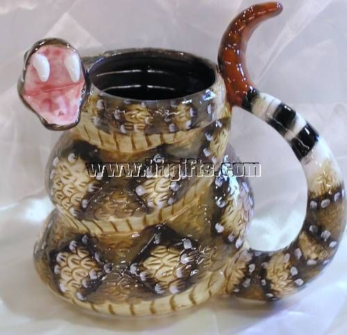 Late Late Show Host Craig Ferguson Rattlesnake Mug Cup New