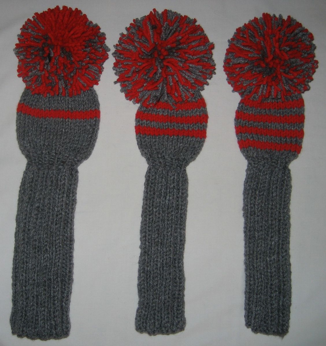 Golf Club Head Covers Hand Knit Custom Colors