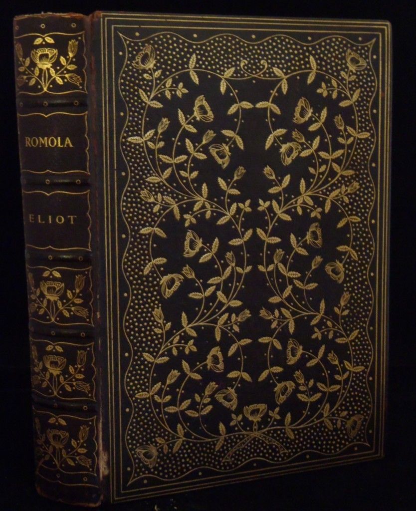 George Eliot Romola T Y Crowell Leather Gilt Illustrated Florence