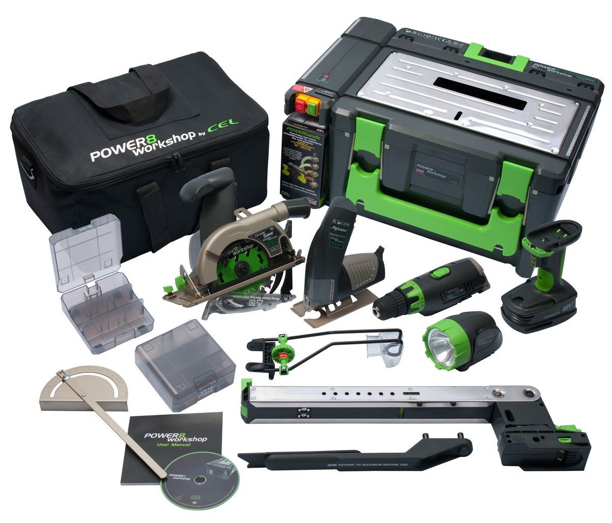  Power 8 Workshop Cordless Power Tools