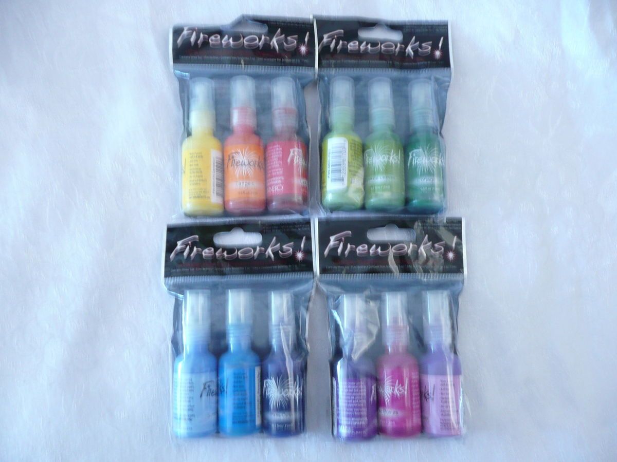 Fireworks by Imagine Crafts CRAFT INK SPRAY SET OF 4 (total of 12