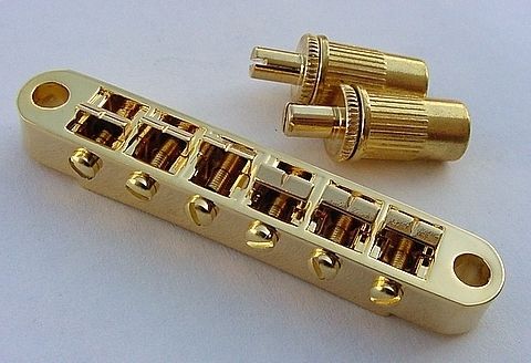 GOLD Tune O Matic Electric Guitar Bridge Studs L3 USA SELLER QUICK