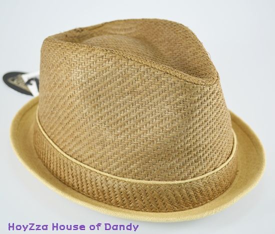 Mens Casual Cuban Style Upturn Short Brim Paper Hat Bro