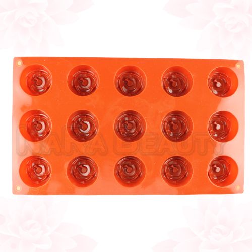 15 per rose sheet silicone cake mold cupcake pan