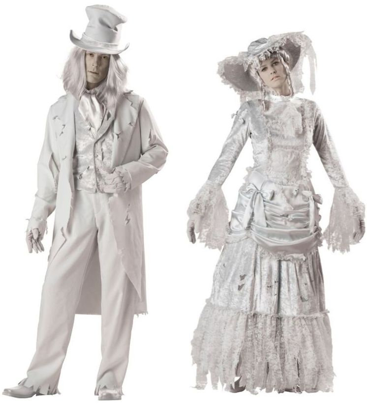 Couples Halloween Costume Ghostly Gent and Lady Elite Collection Pair ...