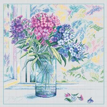 RTO Counted Cross Stitch Kit Bouquet with Phlox