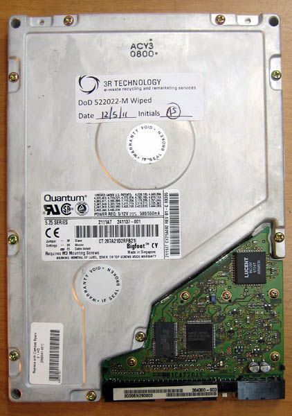 Vintage Quantum Bigfoot CY 5 25 Internal Hard Drive IDE 2GB 2160AT