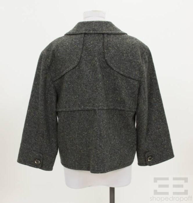 Cynthia Cynthia Steffe Gray Tweed 3 4 Sleeve Jacket