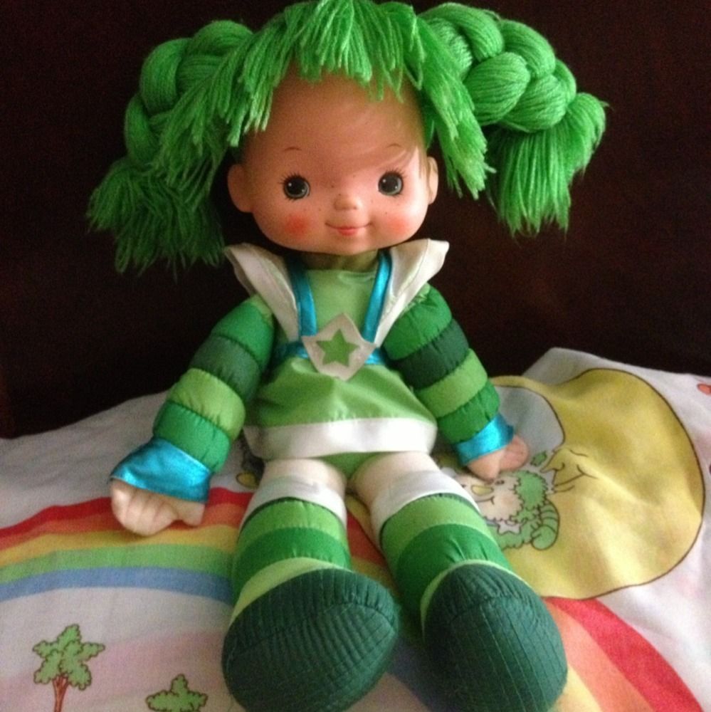 VINTAGE 1983 Hallmark Rainbow Brite PATTY OGREEN Doll 18 plush bright