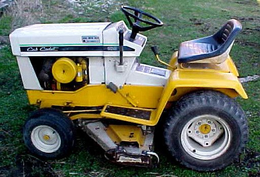 VINTAGE CUB CADET RIDING LAWN MOWER MDL 108 42 DECK INTERNATIONAL NICE