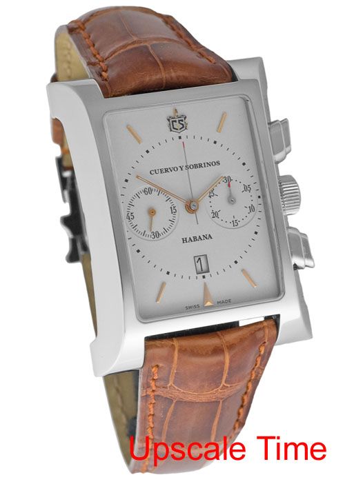 Cuervo Y Sobrinos Esplendidos Chronograph Mens Luxury Watch 2416 1B