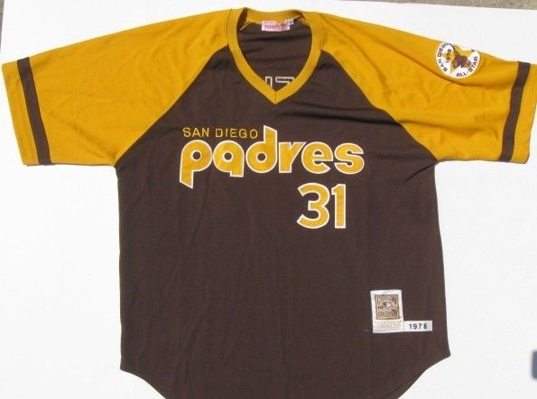 Throwback DAVE WINFIELD Baseball Jersey PADRES Sz 3XL Cooperstown