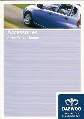 Daewoo Matiz Kalos Lacetti Alloy Wheels 2004 5 Brochure