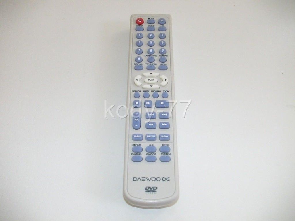 Daewoo Remote Control for DVD Player with USB