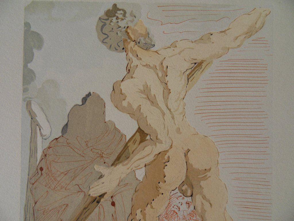Salvador Dali Divine Comedy Charon Woodcut HANDSIGNED 1963