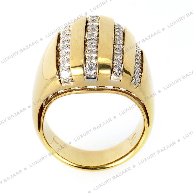 Damiani 18K Yellow Gold Diamond Ring