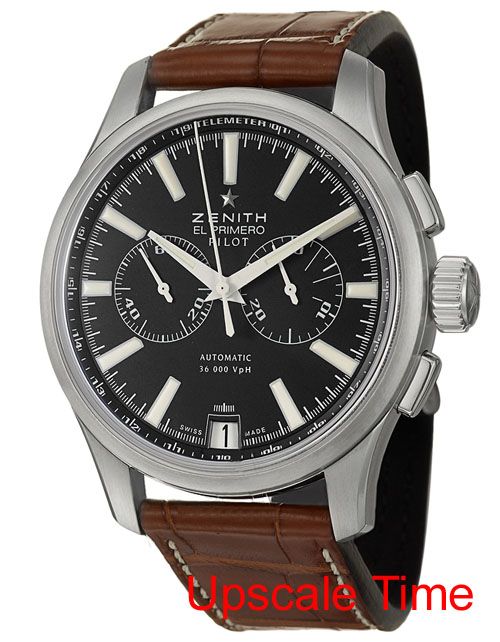 Zenith Pilot Chronograph Mens Watch 03 2117 4002 23 C704