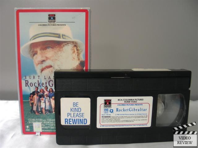 Rocket Gibraltar VHS Burt Lancaster Daniel Petrie 043396650091