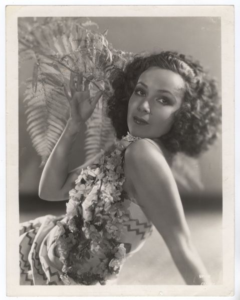 DOLORES DEL RIO 1932 Vintage Glamour Portrait BIRD OF PARADISE