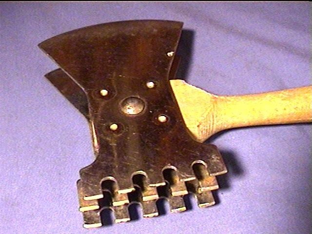 Vtg Antique Cleaver Meat Tenderizer PatD 1911 Chef Double Triple