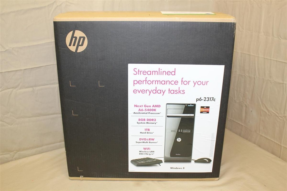 HP Pavilion P6 2317C Desktop PC Bundle New 