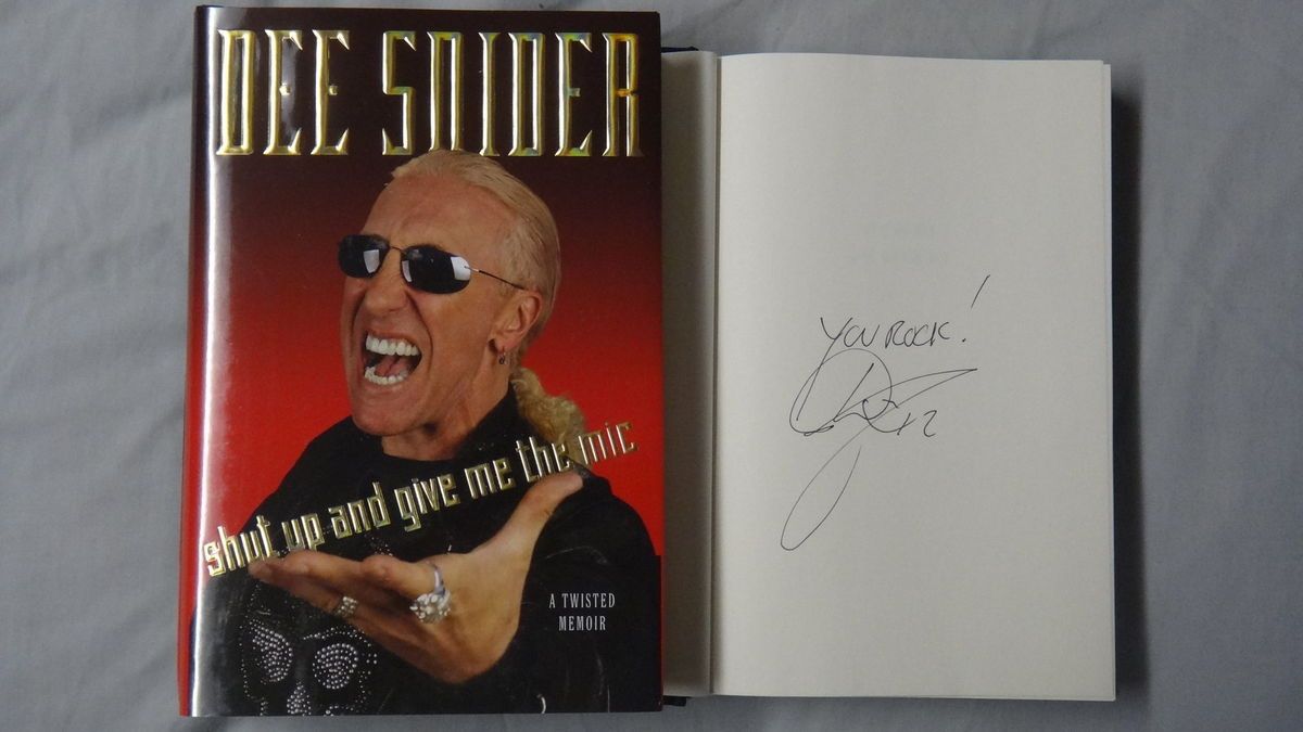 Signed Dee Snider Shut Up and Give Me The Mike Book 1 1 COA Twisted