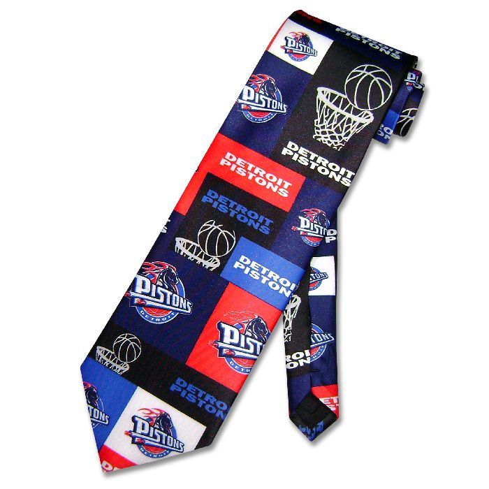 Detroit Pistons Necktie NBA Basketball Mens Neck Tie New