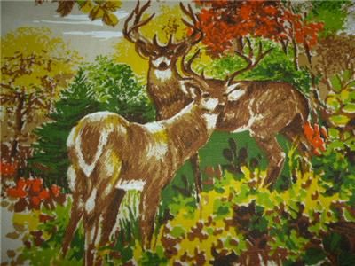  Hunting Fishing Theme Dogs Geese Deer River Cabin Lodge 45 x 45