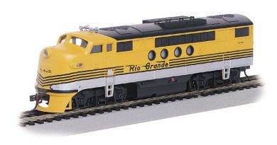 HO D RG ft A Locomotive Dever Rio Grand DCC Onboard