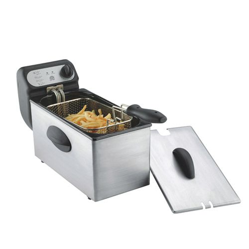 Rongsheng 3.0L 1500W Electric Deep Fryer Enamel Pot/ S.S. Housing