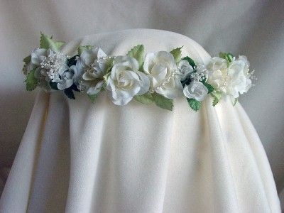 Flower Girl Wreath Bridal Headpiece Bridesmaid Dawn