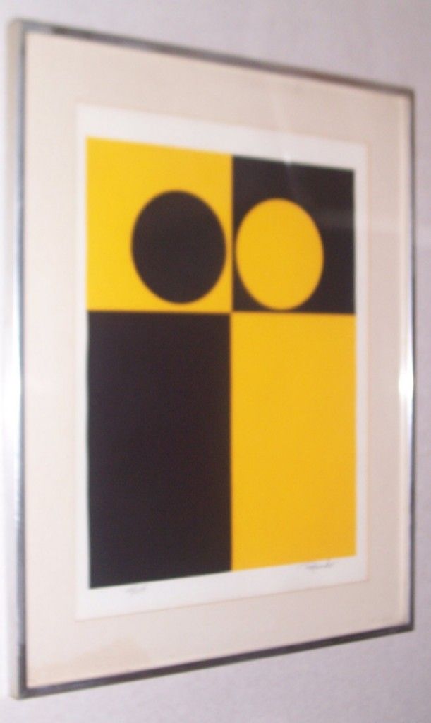 Julio Rosado Del Valle Geometric Serigraph Print