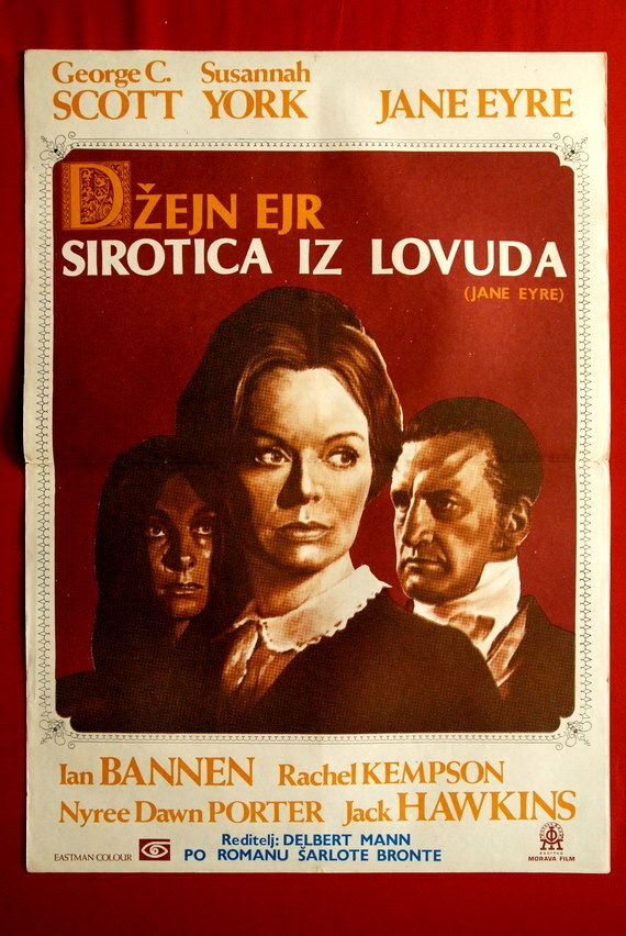 JANE EYRE DELBERT MANN GEORGE C SCOTT SUSANNAH YORK 1970 RARE EXYU