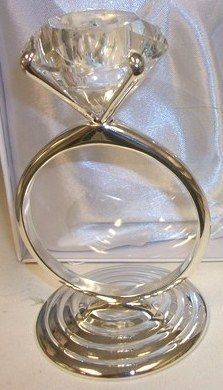 Lillian Rose Diamond Ring Tea Lite Candle Holders Favors Table Decor