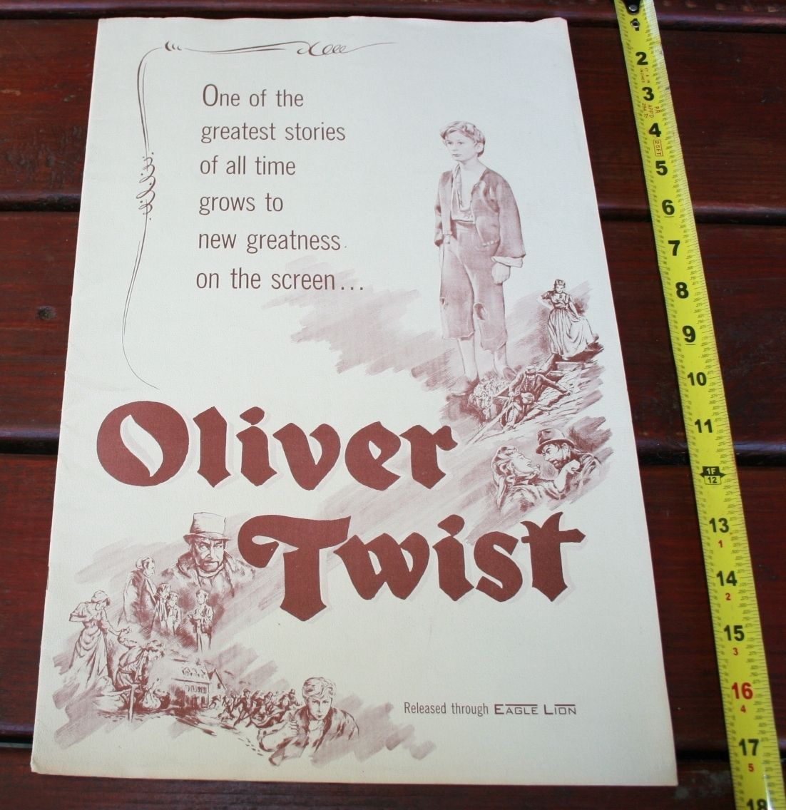   TWIST 1st release PRESSBOOK Alec Guinness Robert Newton Crisp Clean