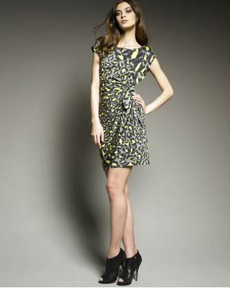 DVF Diane Von Furstenberg Della Snow Leopard Dress 10