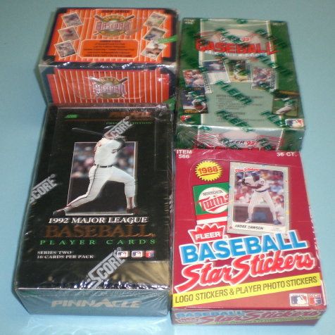 Unopened Baseball Wax Boxes Upper Deck Pinnacle Fleer