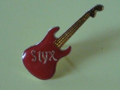  Red Enamel Tour Rock Pin Badge Rock Band Dennis DeYoung Pinback