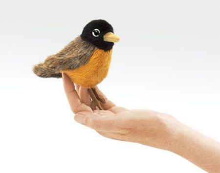 New Mini Robin Finger Puppets Folkmanis 2742 W3